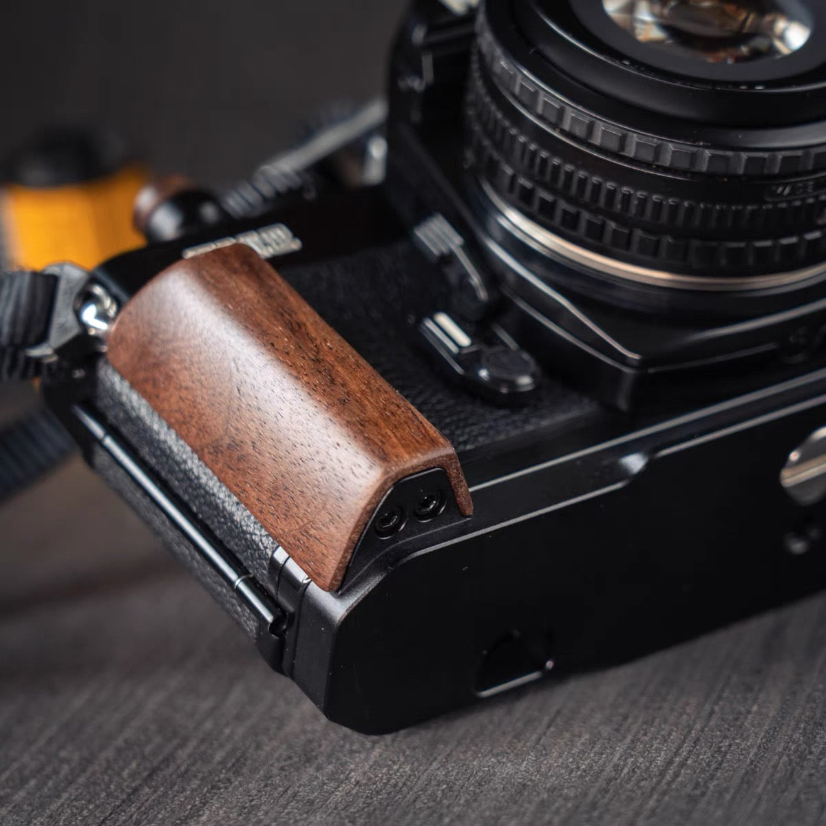 Nikon FM2 Wooden Grip with Arca-Swiss Quick Release System