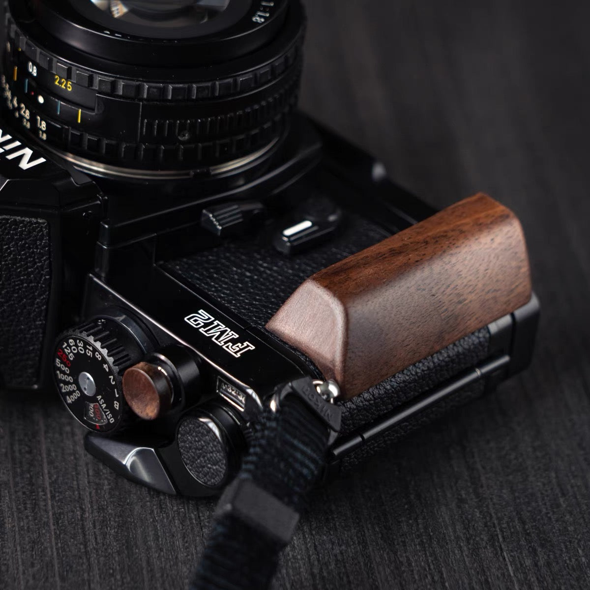 Nikon FM2 Wooden Grip with Arca-Swiss Quick Release System