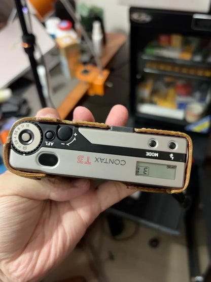 [Pre-owned] Contax T3 Titanium — Modified Metal Double-Tooth Advance, with Case