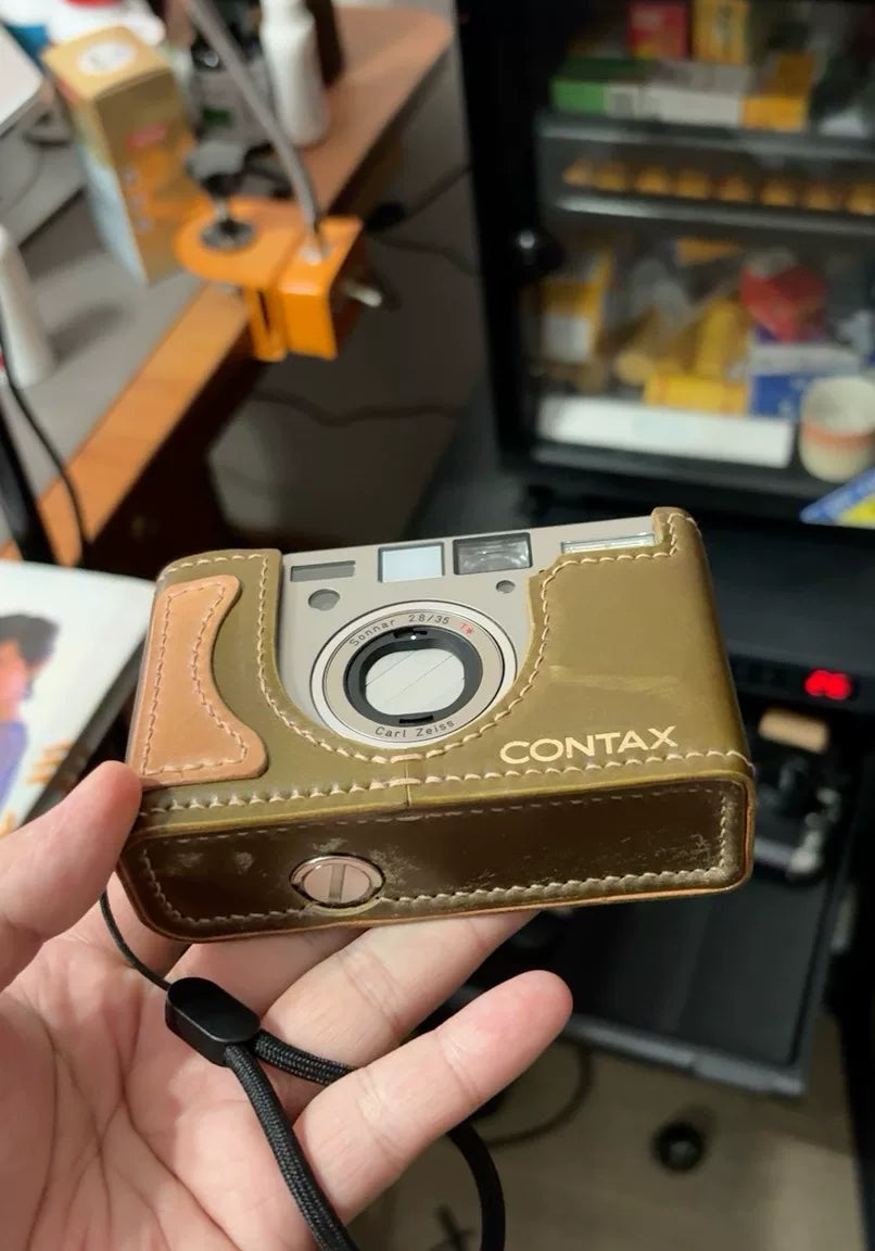 [Pre-owned] Contax T3 Titanium — Modified Metal Double-Tooth Advance, with Case