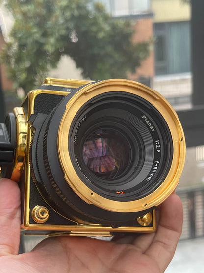 [Unused] Hasselblad 2000FC/M Gold — No. 075 of 500 with Planar 80mm f/2.8