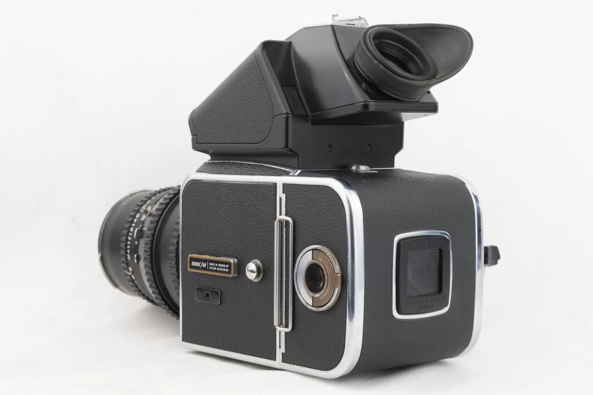 [Pre-owned] Hasselblad 500C/M — with 150mm f/4, A12 Back and 45° Prism Finder