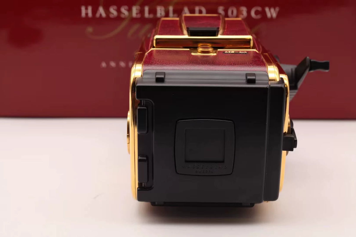 [Pre-owned] Hasselblad 503CW 50th Anniversary Edition — Red Leather, 24K Gold, Set