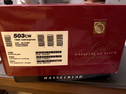 [Pre-owned] Hasselblad 503CW Gold Supreme No. 119 — with Planar CF 80mm f/2.8 and A12