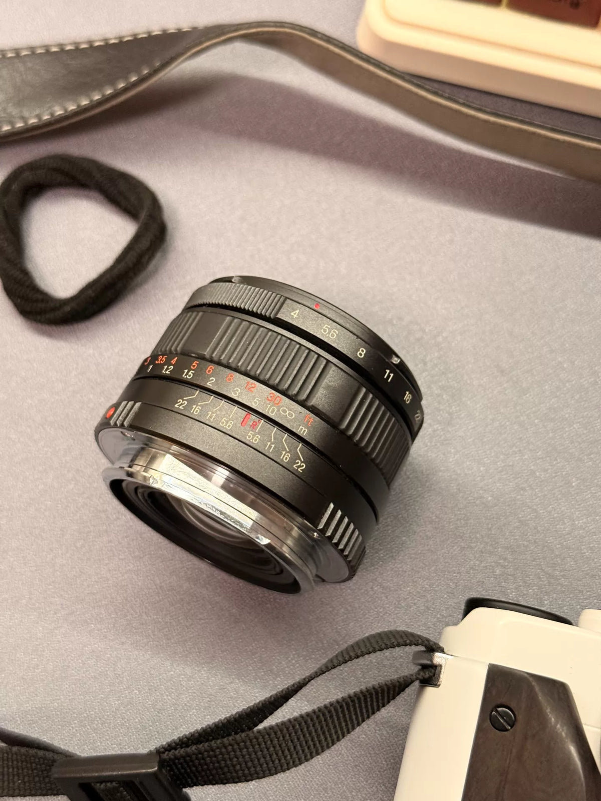 [Pre-owned] Hasselblad XPan with 45mm f/4 — Repainted White, Wood Grip