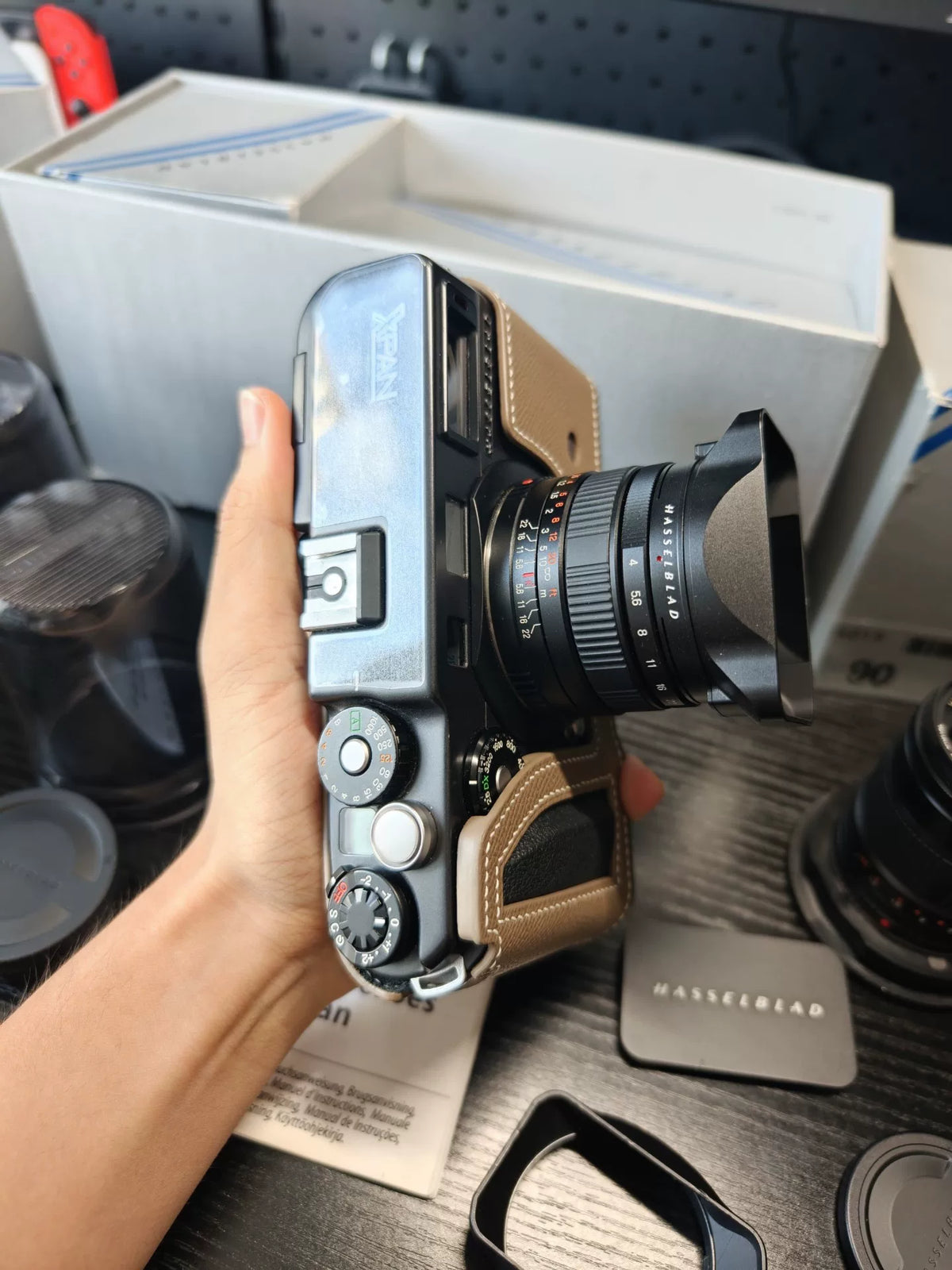 [Pre-owned] Hasselblad XPan — with 45mm f/4 and 90mm f/4 Lenses, Leather Case