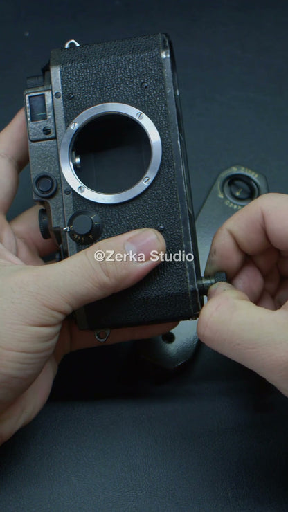 [Made to Order] Canon IIIa 【Crinkle Black】#58