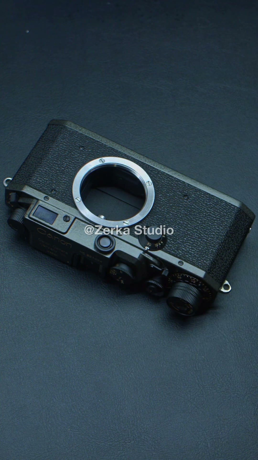 [Made to Order] Canon IIIa 【Crinkle Black】#58