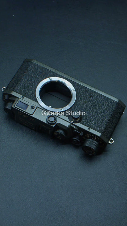 [Made to Order] Canon IIIa 【Crinkle Black】#58