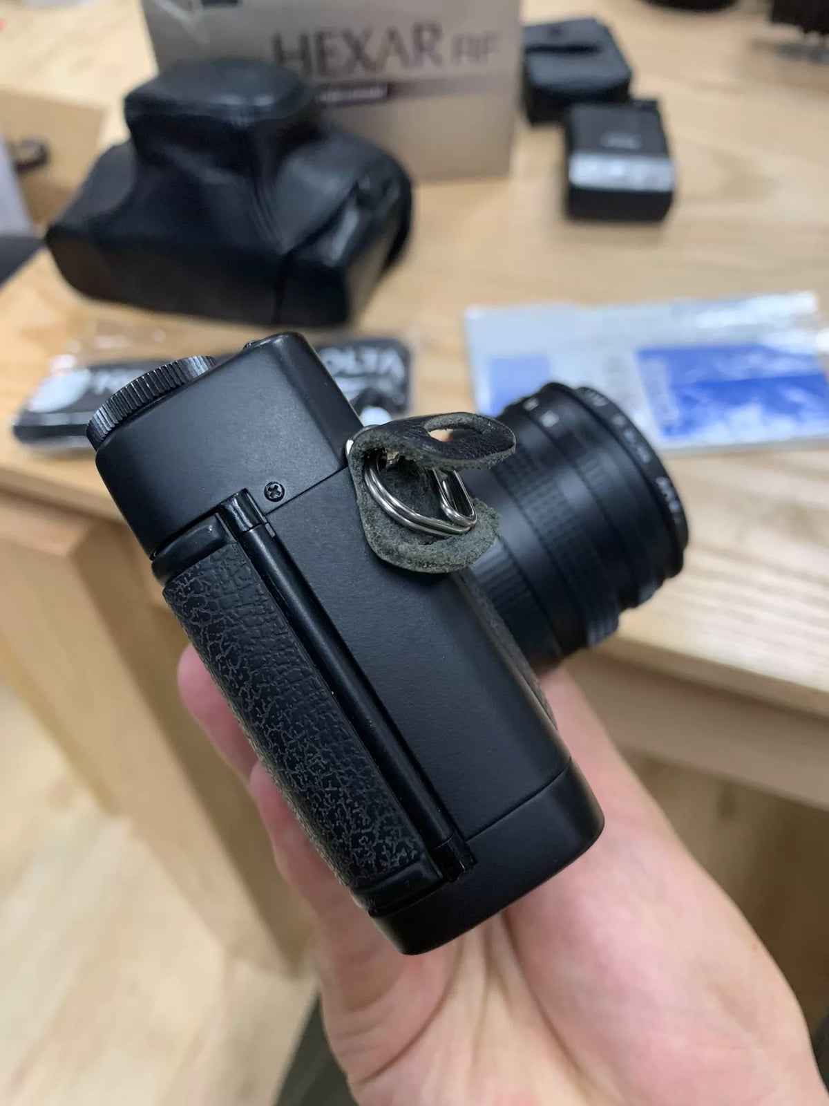 [Pre-owned] Konica Hexar RF — with M-Hexanon 50mm f/2 Lens, Flash, Case and Box