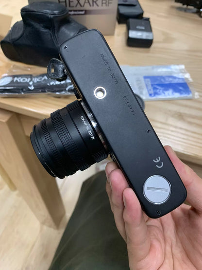 [Pre-owned] Konica Hexar RF — with M-Hexanon 50mm f/2 Lens, Flash, Case and Box
