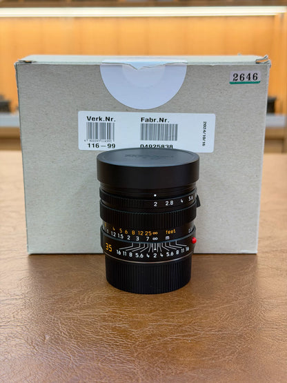[Pre-owned] Leica APO-Summicron-M 35mm f/2 ASPH (11699) — with Box
