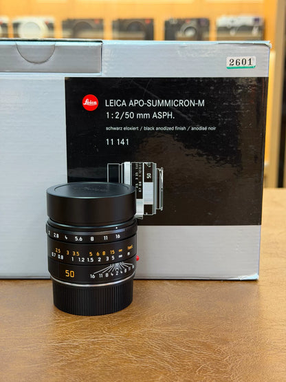 [Pre-owned] Leica APO-Summicron-M 50mm f/2 ASPH — Black (11141)