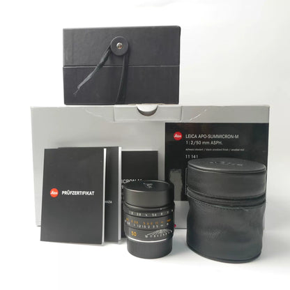 [Pre-owned] Leica APO-Summicron-M 50mm f/2 ASPH Black — Boxed