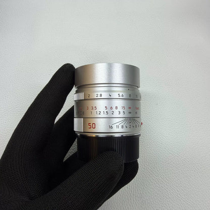 [Pre-owned] Leica APO-Summicron-M 50mm f/2 ASPH — Silver, with Box