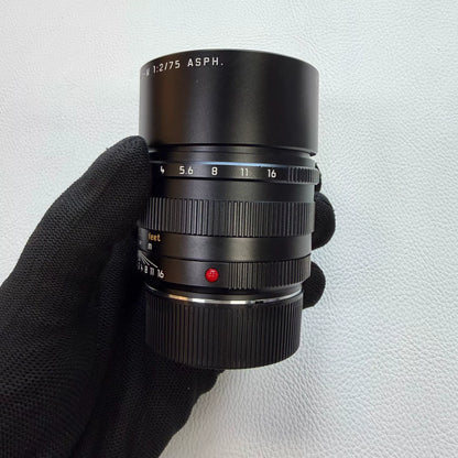 [Pre-owned] Leica APO-Summicron-M 75mm f/2 ASPH — Black (11637)