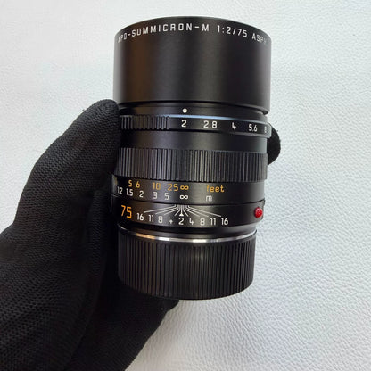 [Pre-owned] Leica APO-Summicron-M 75mm f/2 ASPH — Black (11637)