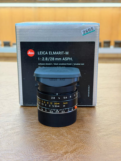 [Pre-owned] Leica Elmarit-M 28mm f/2.8 ASPH (11606) — Complete with Box