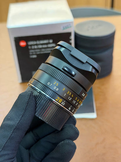 [Pre-owned] Leica Elmarit-M 28mm f/2.8 ASPH (11606) — Black, with Box