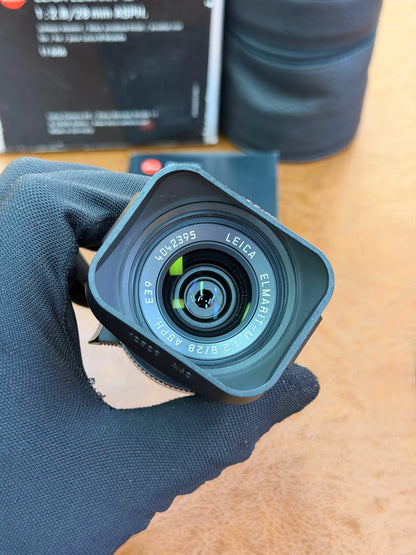 [Pre-owned] Leica Elmarit-M 28mm f/2.8 ASPH (11606) — Black, with Box