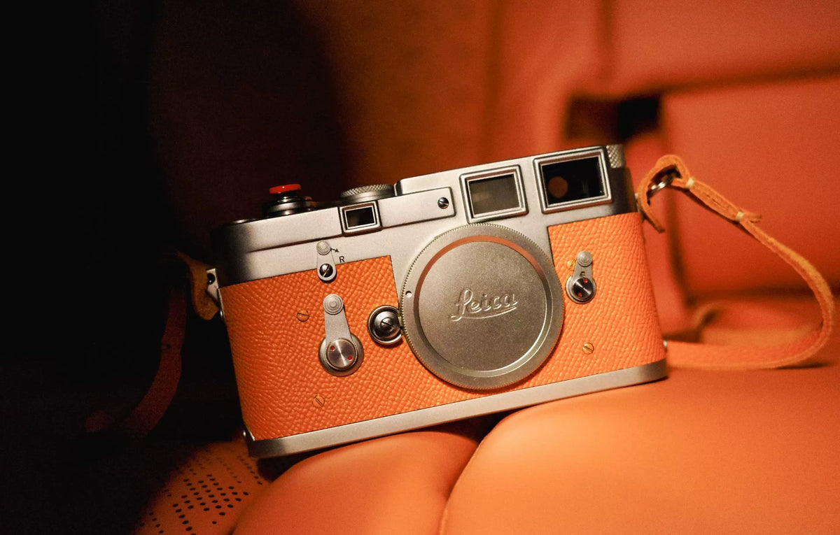 [Pre-owned] Leica M3 Double Stroke — Modified, Orange Covering, MP Anti-Flare Glass