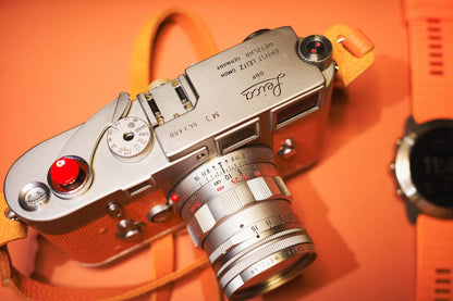 [Pre-owned] Leica M3 Double Stroke — Modified, Orange Covering, MP Anti-Flare Glass