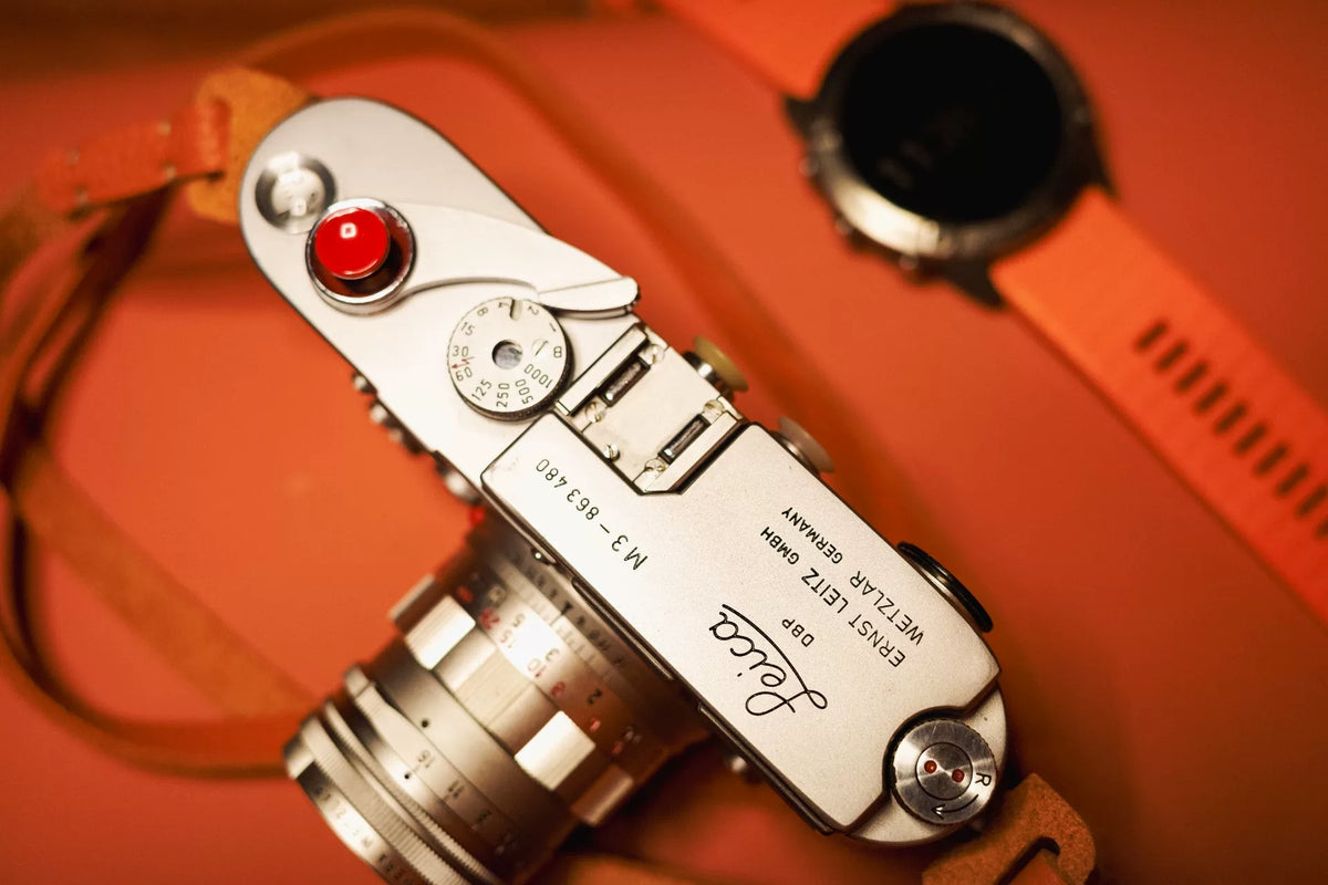 [Pre-owned] Leica M3 Double Stroke — Modified, Orange Covering, MP Anti-Flare Glass