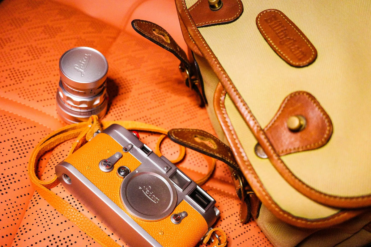 [Pre-owned] Leica M3 Double Stroke — Modified, Orange Covering, MP Anti-Flare Glass