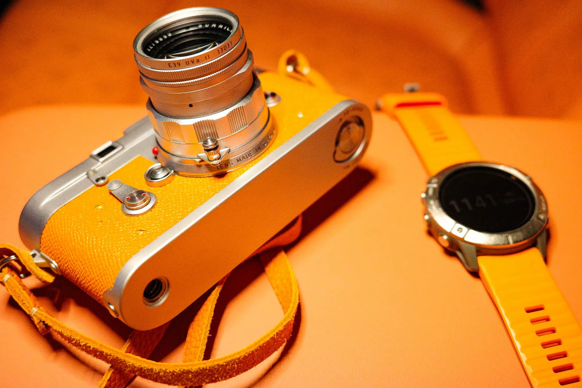 [Pre-owned] Leica M3 Double Stroke — Modified, Orange Covering, MP Anti-Flare Glass