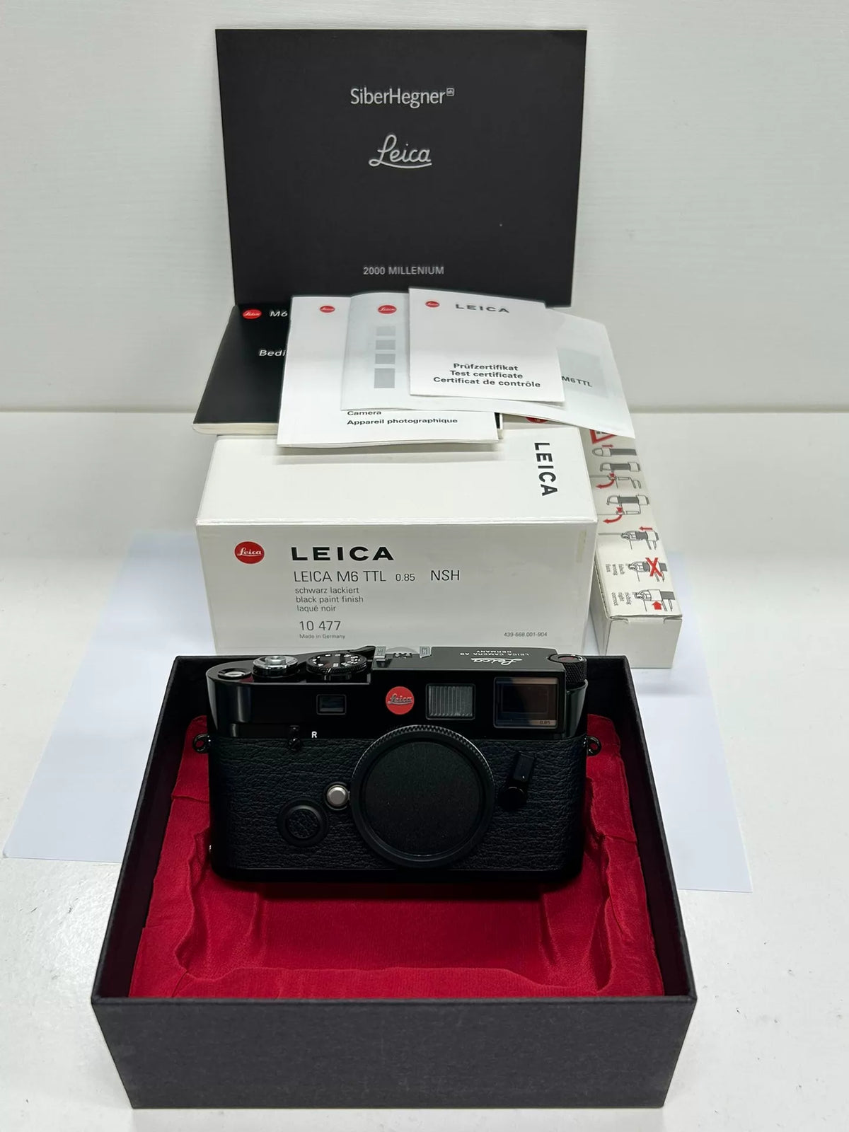[Pre-owned] Leica M6 TTL 0.85 Black Paint (10477) — Limited Edition Body with Box
