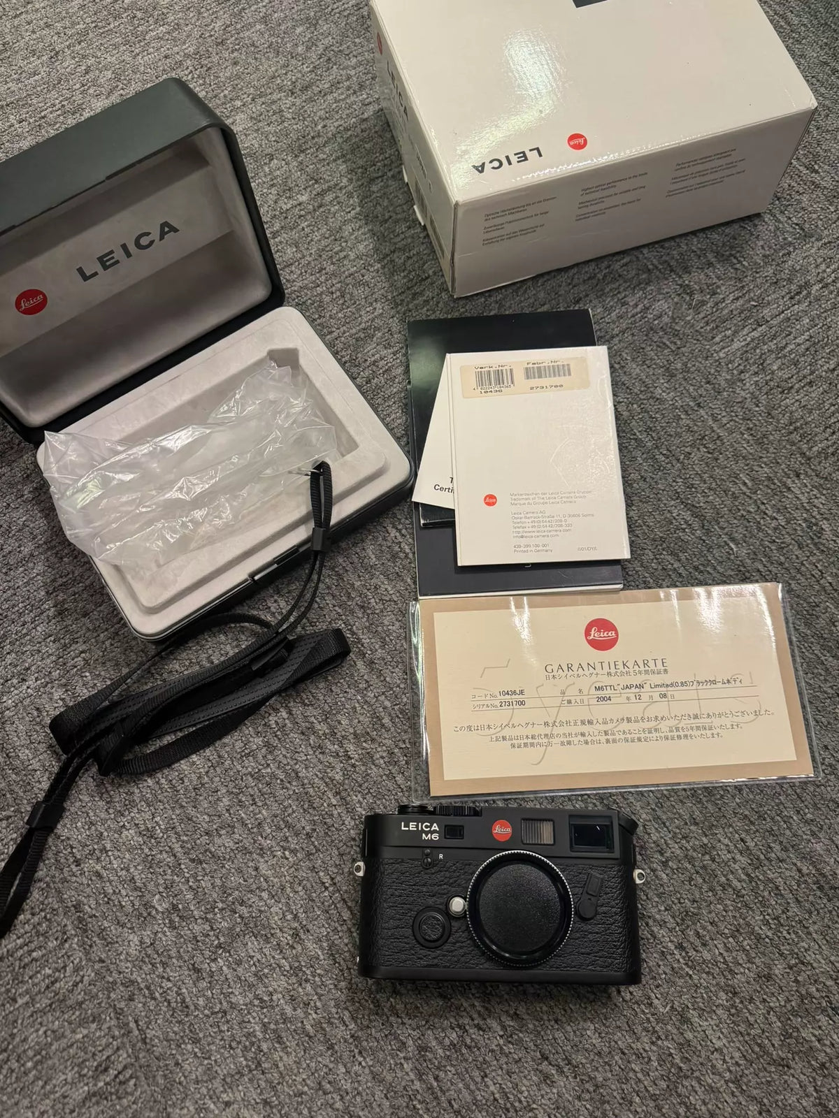 [Pre-owned] Leica M6 TTL 0.85 — Japan Engraved Edition, Boxed