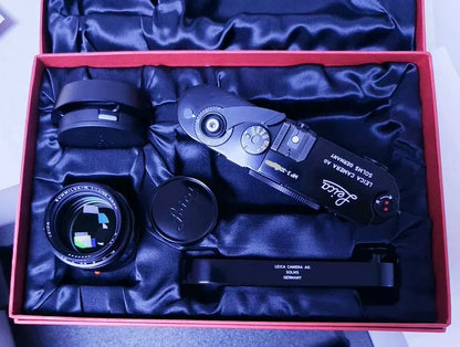[Unused] Leica MP-3 LHSA Special Edition — Black Paint Set with 50mm f/1.4 and Leicavit