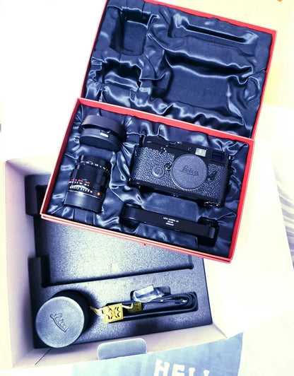 [Unused] Leica MP-3 LHSA Special Edition — Black Paint Set with 50mm f/1.4 and Leicavit