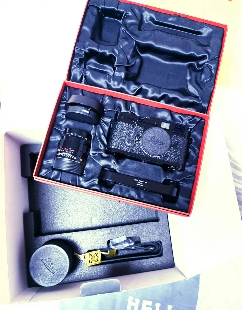 [Unused] Leica MP-3 LHSA Special Edition — Black Paint Set with 50mm f/1.4 and Leicavit