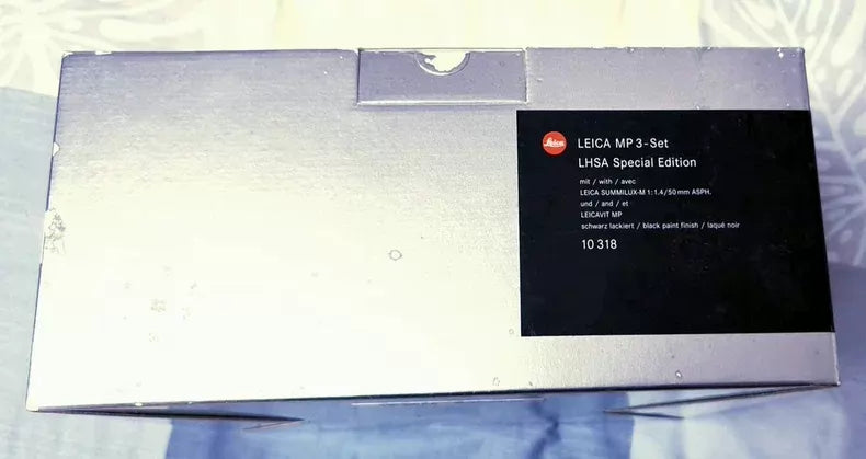 [Unused] Leica MP-3 LHSA Special Edition — Black Paint Set with 50mm f/1.4 and Leicavit