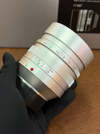 [Pre-owned] Leica Noctilux-M 50mm f/0.95 ASPH — Silver (11667) with Box