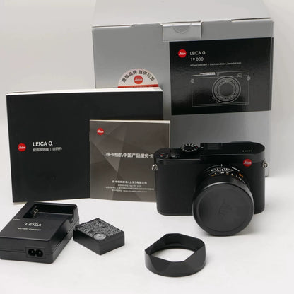 [Pre-owned] Leica Q (Typ 116) Black — with Box and Accessories