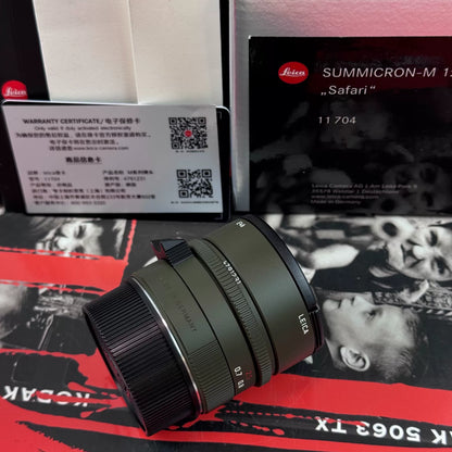 [Pre-owned] Leica Summicron-M 28mm f/2 ASPH — Safari Edition, Boxed