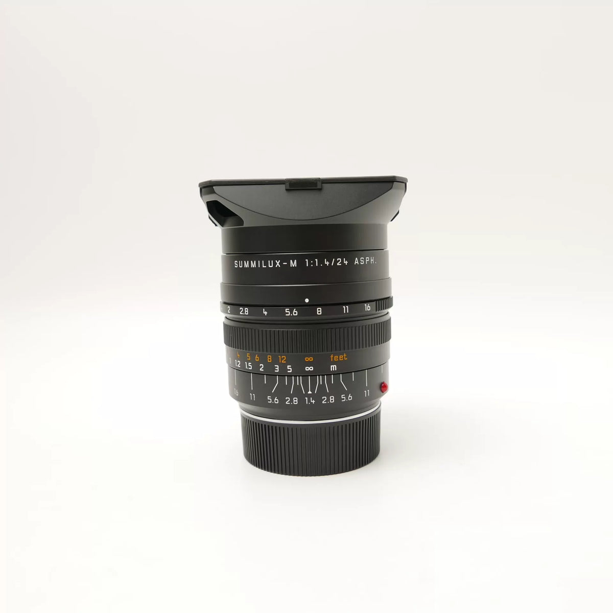 [Pre-owned] Leica Summilux-M 24mm f/1.4 ASPH Black — with Hood, No Box