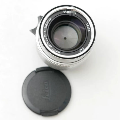 [Pre-owned] Leica Summilux-M 35mm f/1.4 ASPH Silver (11727) — Close-Focus Version, Boxed