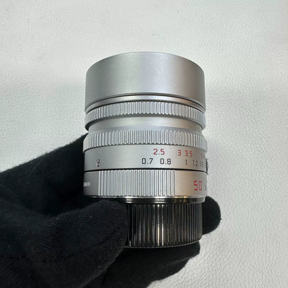 [Pre-owned] Leica Summilux-M 50mm f/1.4 ASPH Silver (11892) — with Box