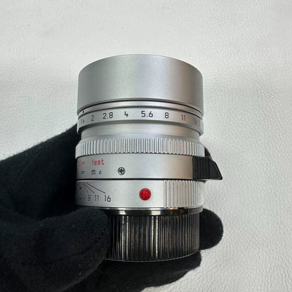 [Pre-owned] Leica Summilux-M 50mm f/1.4 ASPH Silver (11892) — with Box