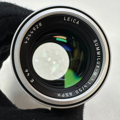 [Pre-owned] Leica Summilux-M 50mm f/1.4 ASPH Silver (11892) — with Box