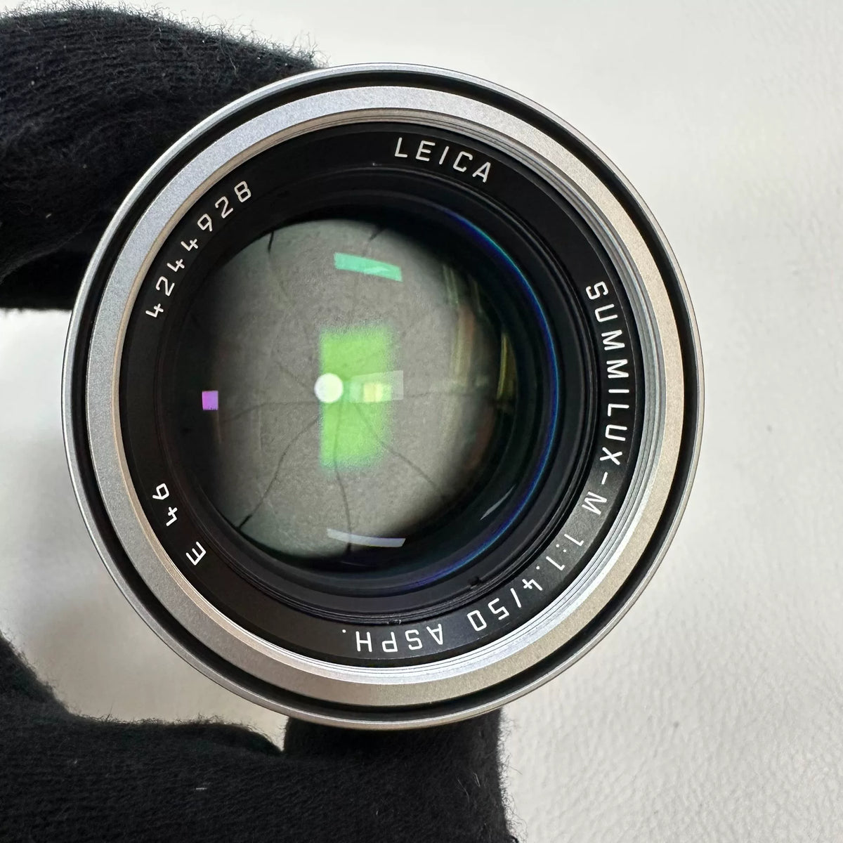 [Pre-owned] Leica Summilux-M 50mm f/1.4 ASPH Silver (11892) — with Box