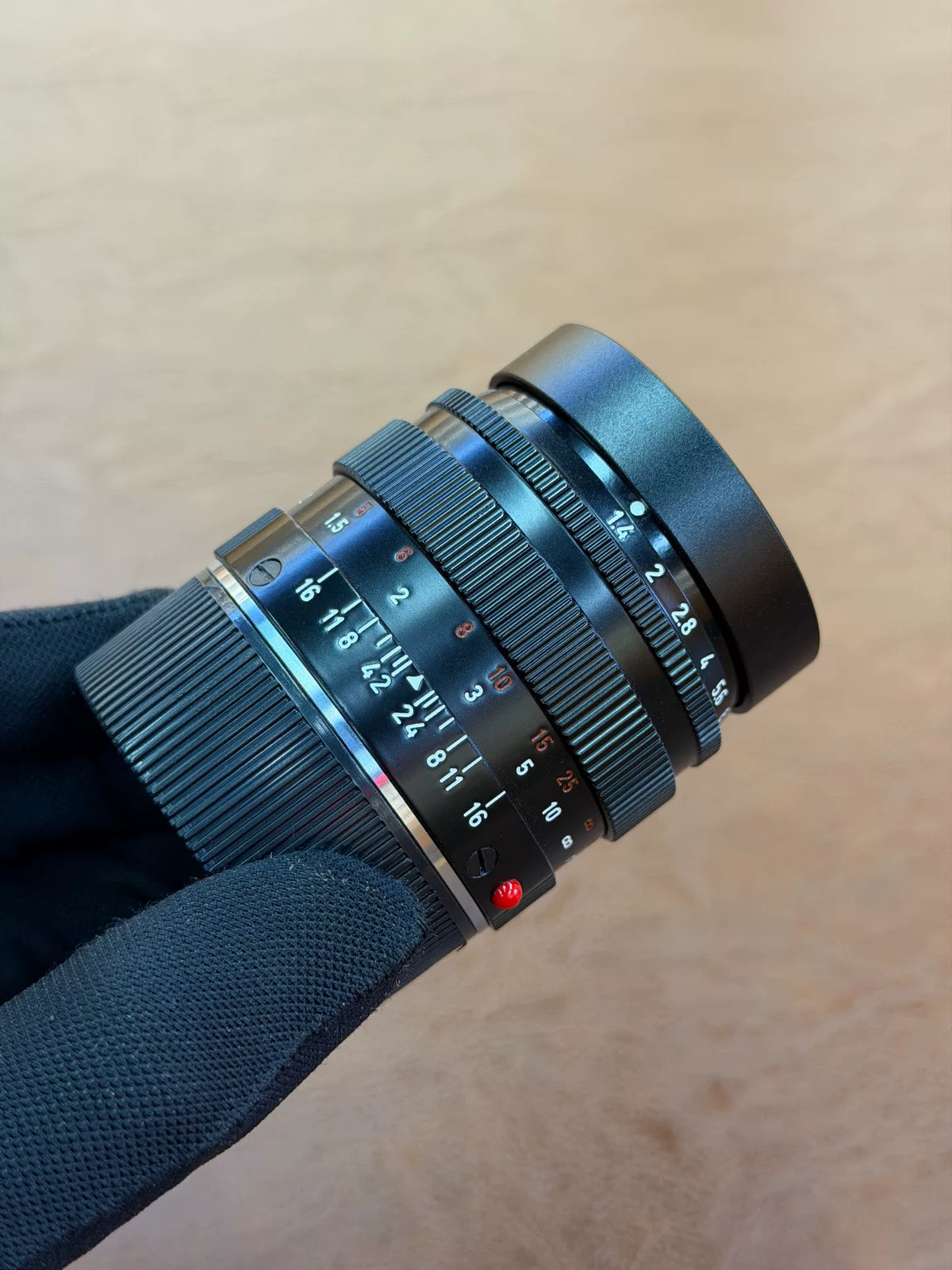 [Pre-owned] Leica Summilux-M 50mm f/1.4 E43 (v2) — Repainted Gloss Black