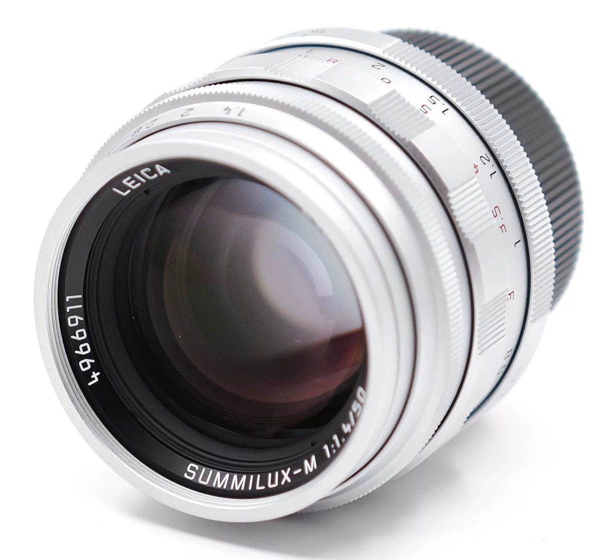 [Pre-owned] Leica Summilux-M 50mm f/1.4 Silver Chrome — Re-edition with Box
