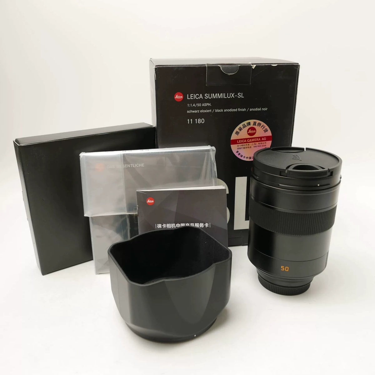 [Pre-owned] Leica Summilux-SL 50mm f/1.4 ASPH (11180) — Boxed with Hood