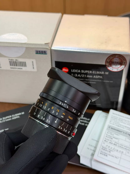 [Pre-owned] Leica Super-Elmar-M 21mm f/3.4 ASPH (11145) — Black, with Box
