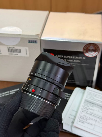 [Pre-owned] Leica Super-Elmar-M 21mm f/3.4 ASPH (11145) — Black, with Box