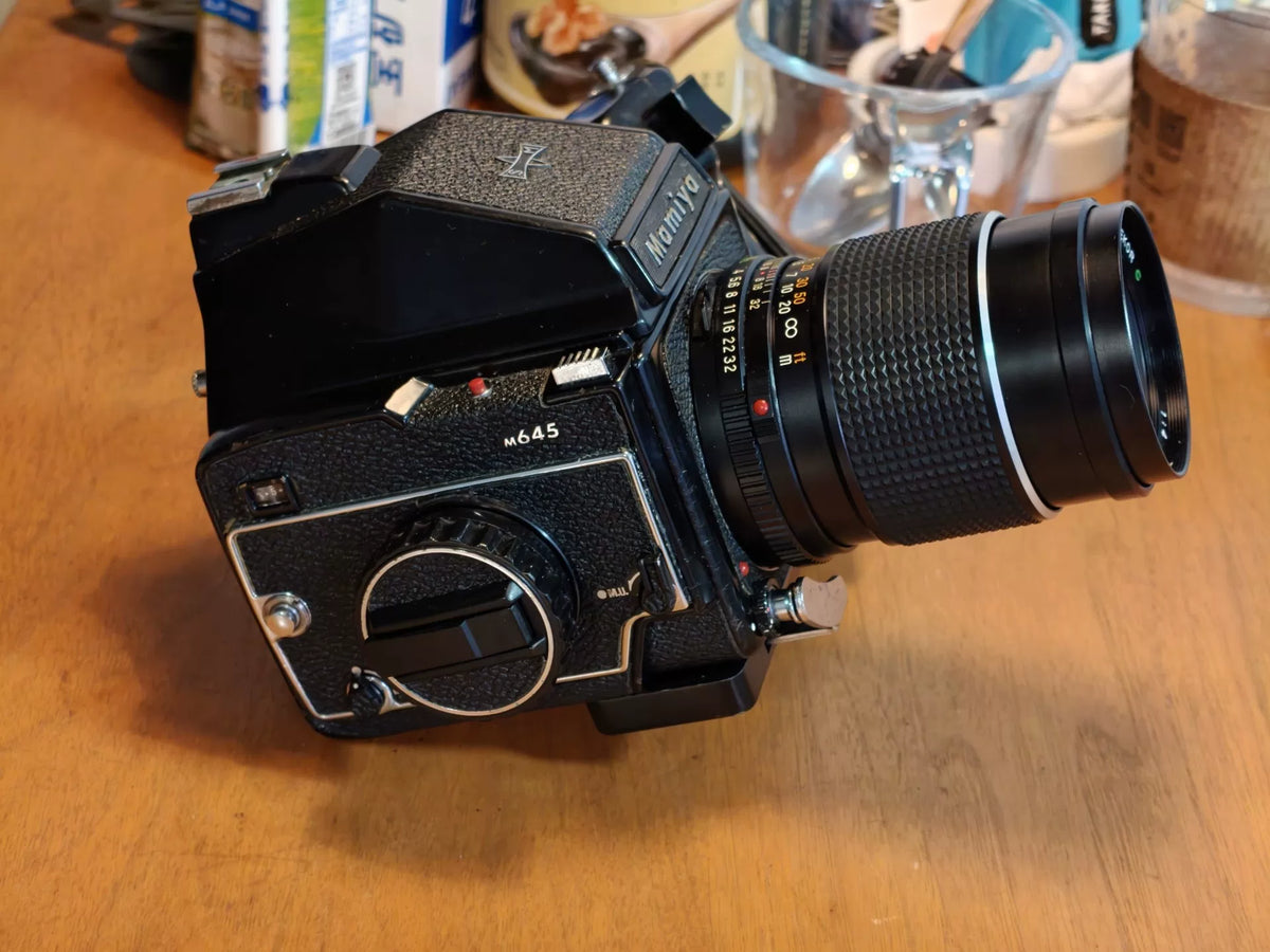 [Pre-owned] Mamiya M645 — with Sekor C 150mm f/4 Lens and Grip